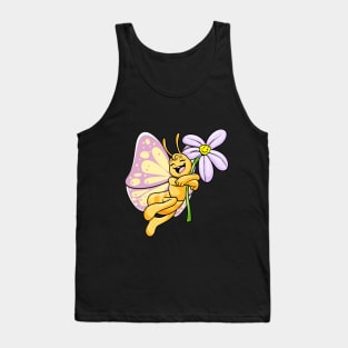 Butterfly with Flower Tank Top